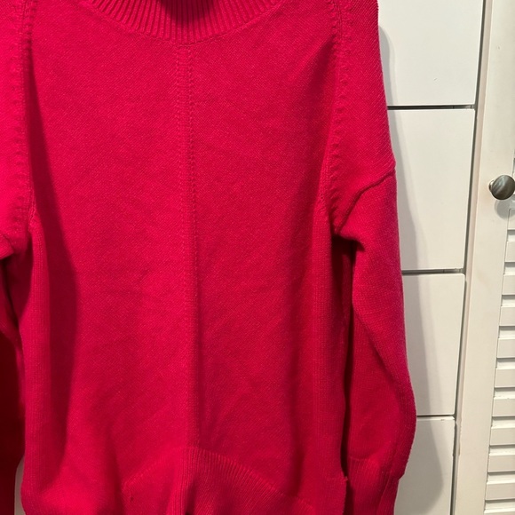 Anthropologie Maeve Crystal Mock Neck Sweater Pink - Picture 4 of 10